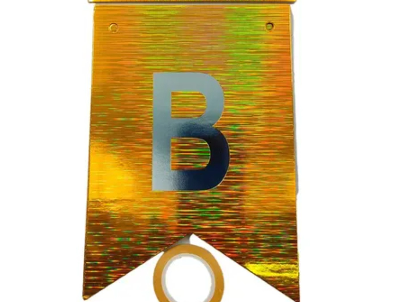 Banderin dorado "BIENVENIDO"