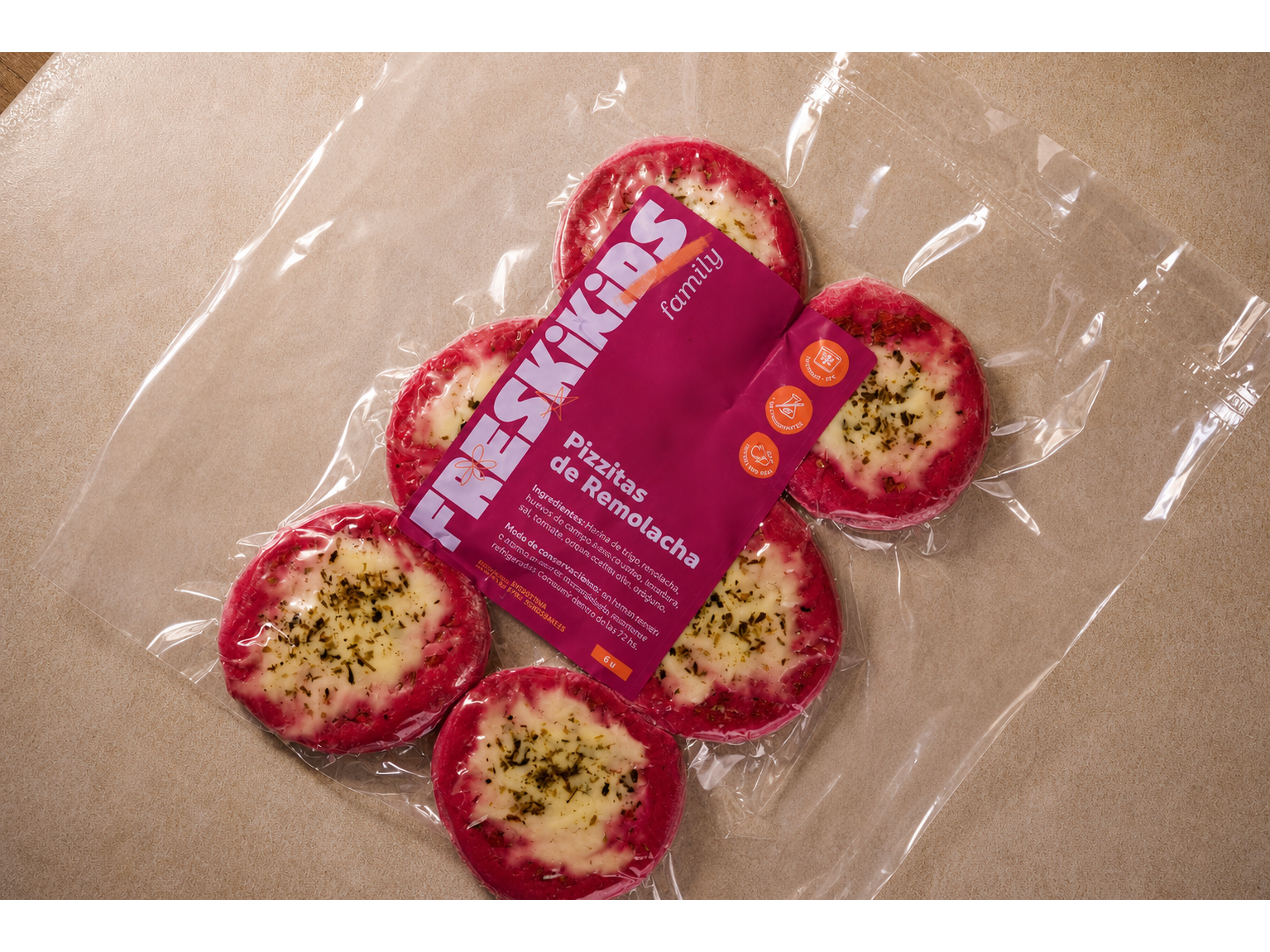 PIZZITAS DE REMOLACHA