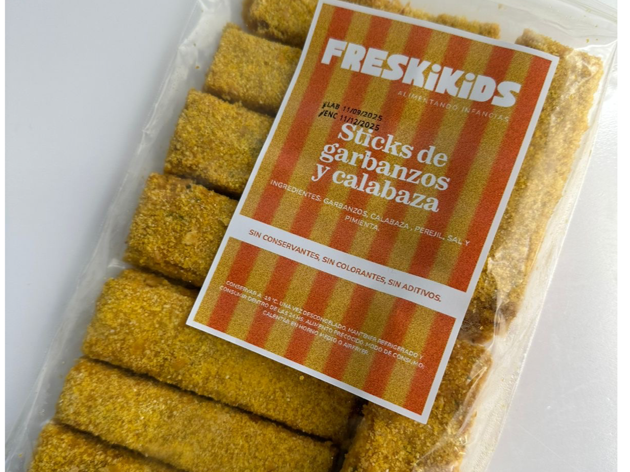 STICKS DE CALABAZA Y GARBANZOS