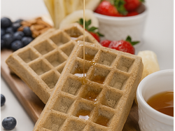 WAFFLES DE BANANA Y AVENA