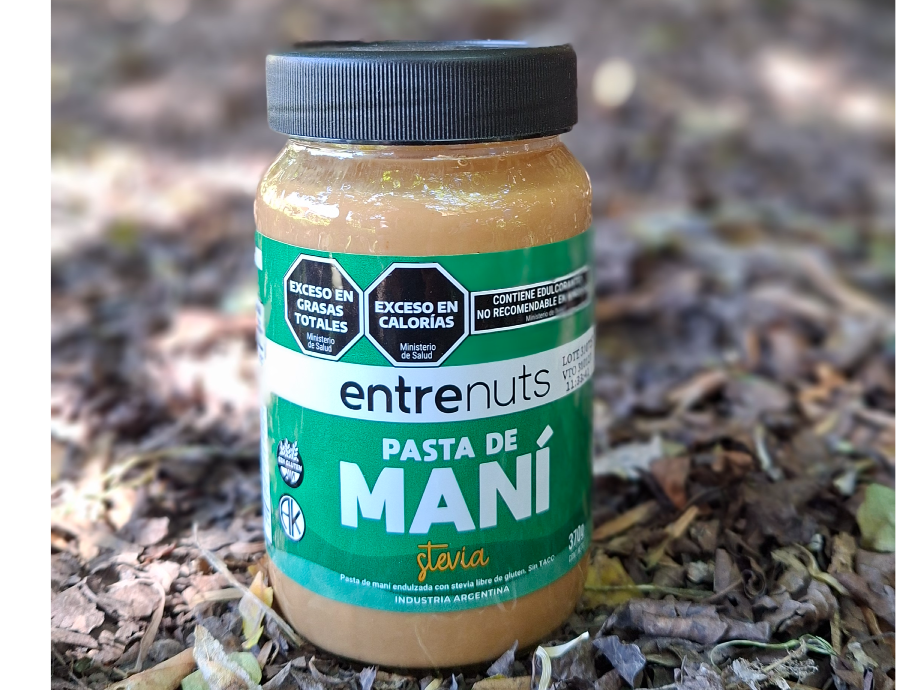 Pasta de maní con stevia x 370grs