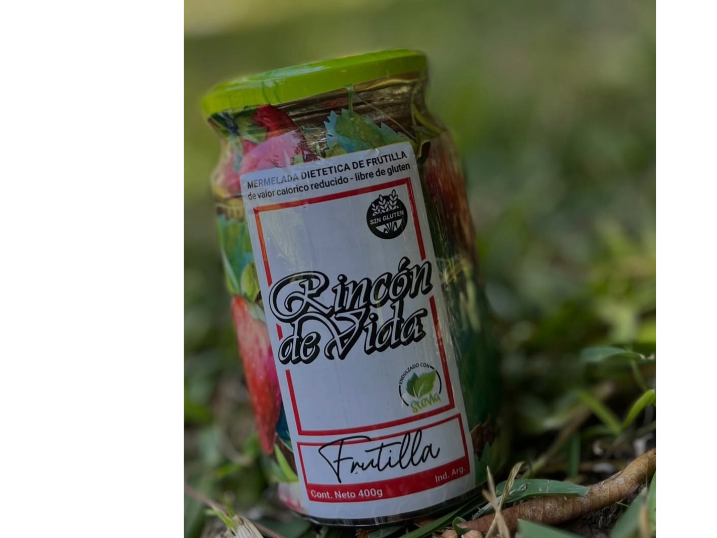 Mermelada con stevia sabor  frutilla x 400grs