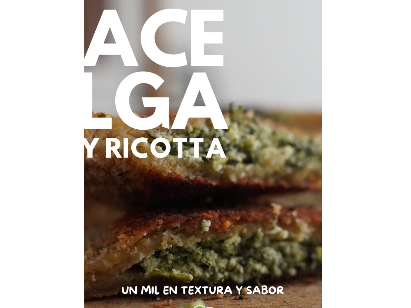 Milas de soja integrales de queso y acelga