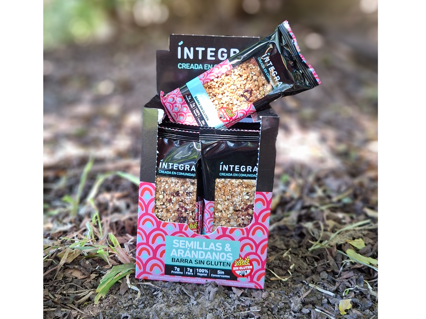 Barrita de cereal arándanos y semillas "SIN TACC"