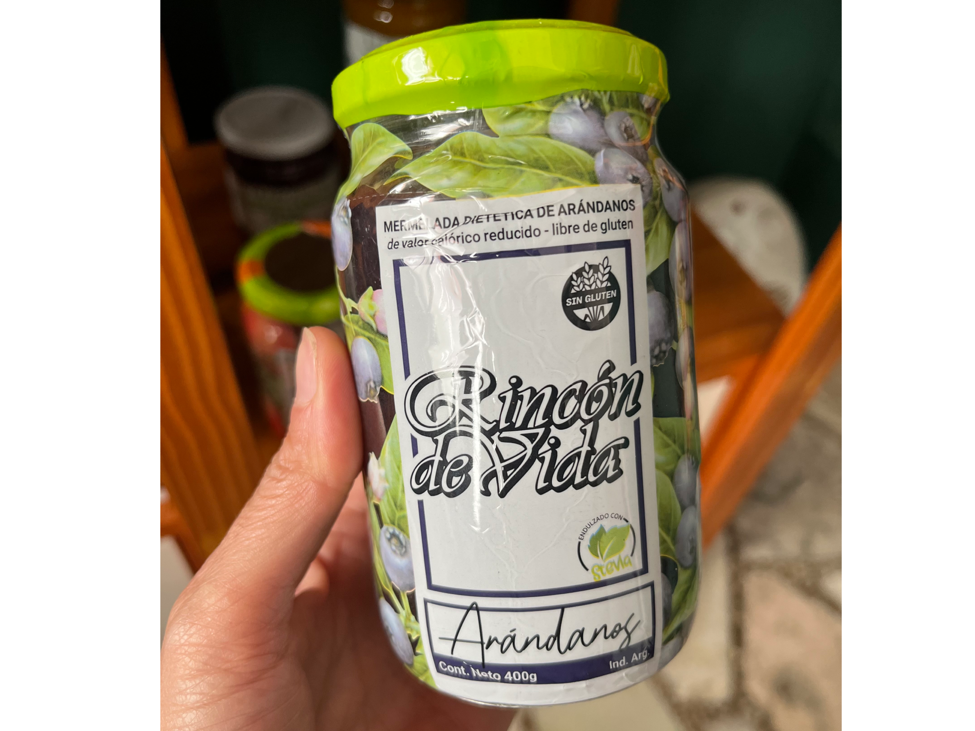 Mermelada c/stevia sabor arándanos