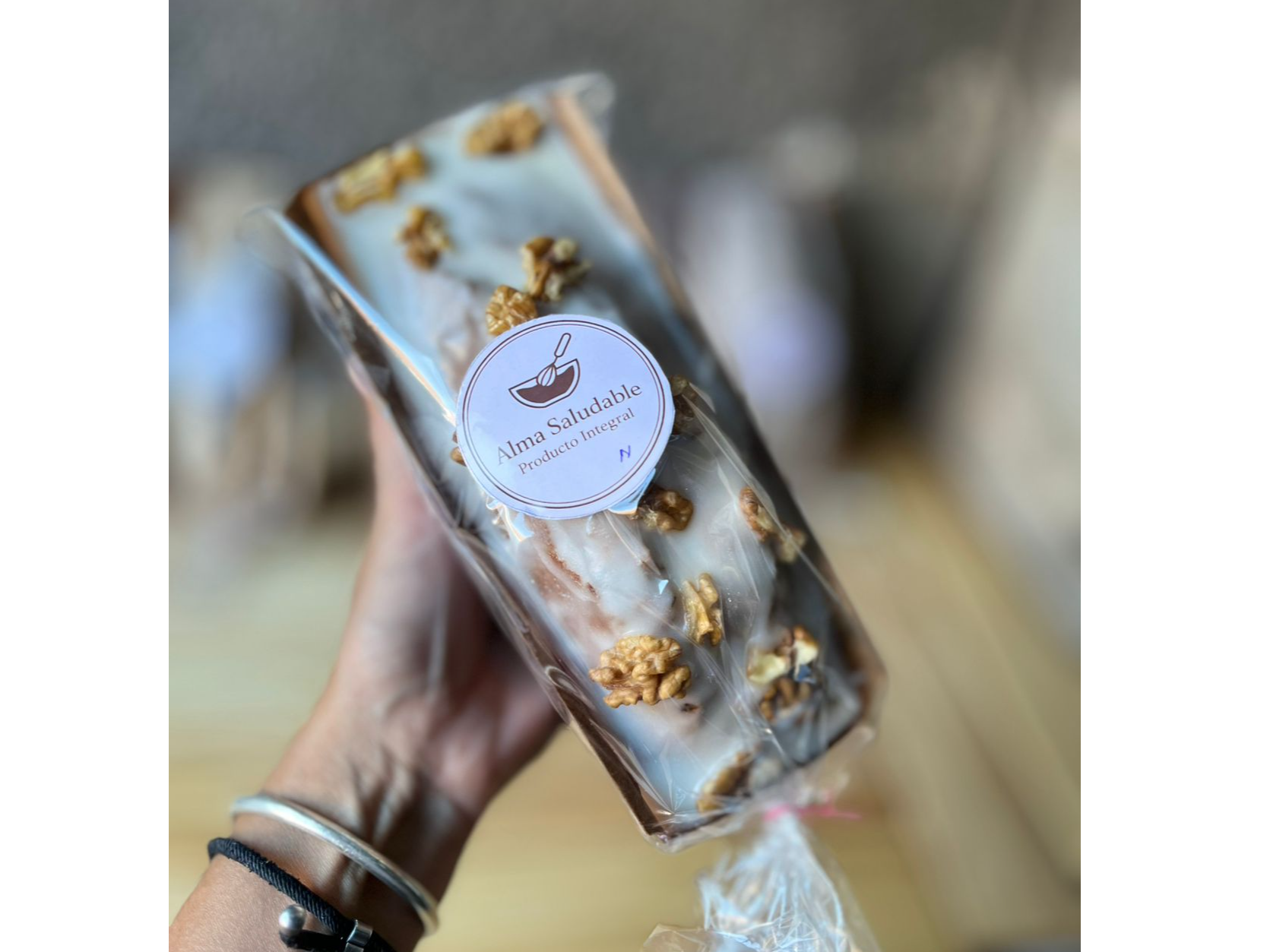 Budin sabor naranja y nuez