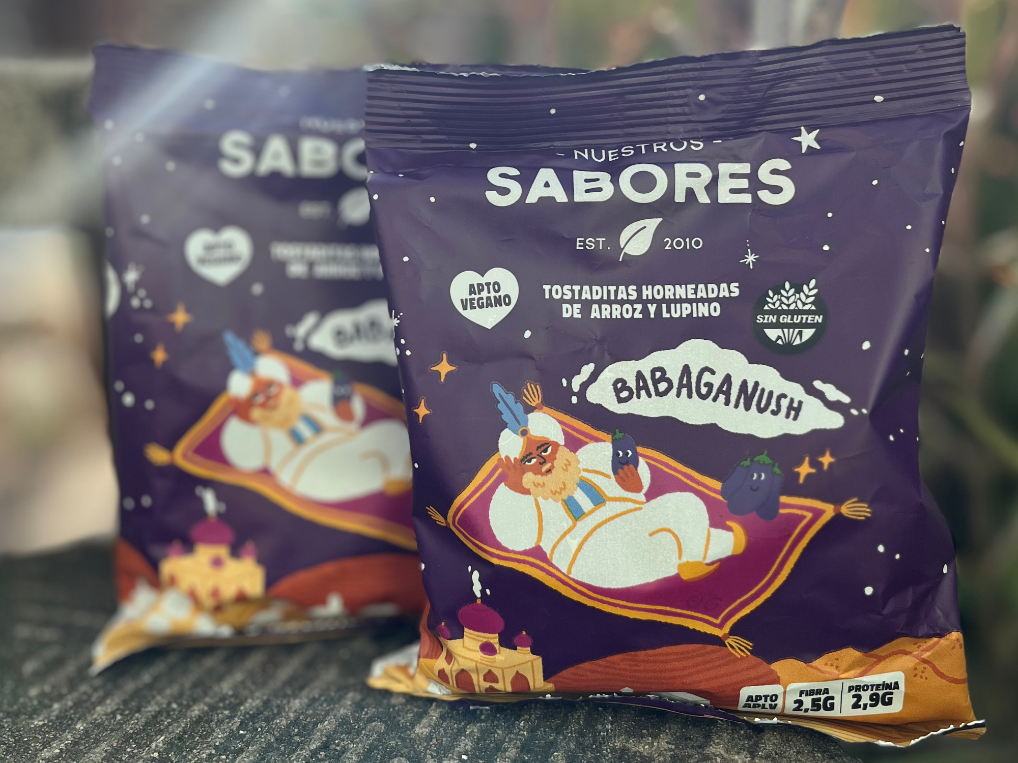 Tostadas babaganush x8gr