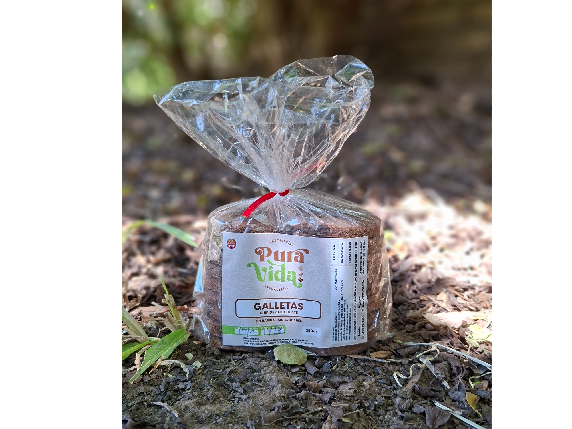 Galletas algarroba y chip de chocolate x 250grs