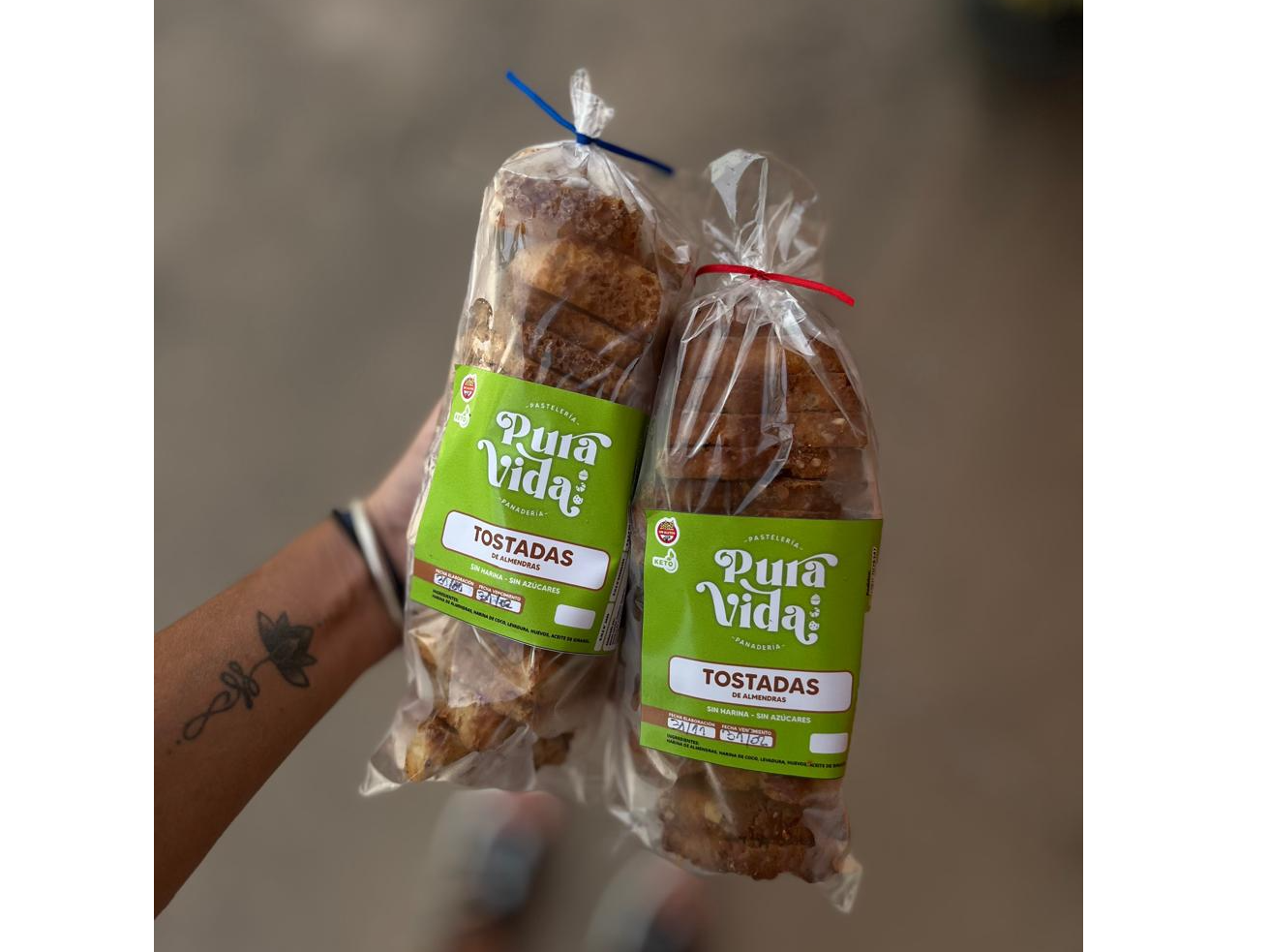 Tostadas pan de almendra