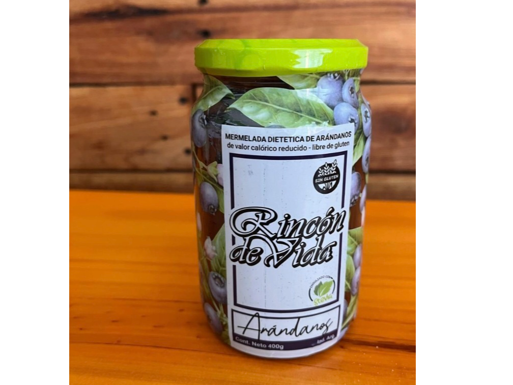 Mermelada con stevia sabor  Arandanos x 400grs