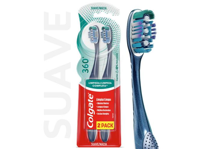 Cepillo De Dientes Colgate 360° x 2 Un