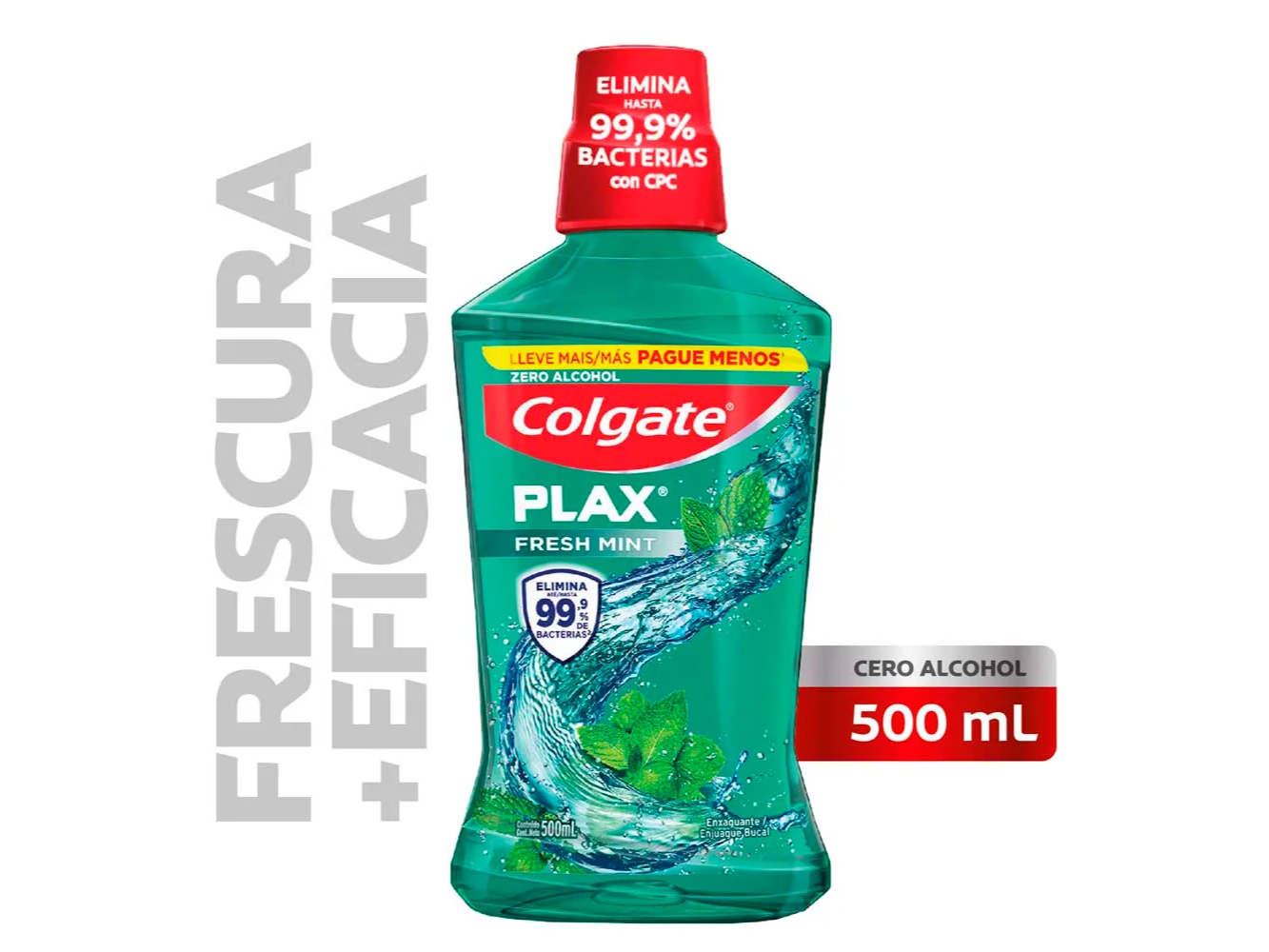 Enjuague Bucal Anti-Bacterial Sabor Fresh Mint 500 Ml Colgate