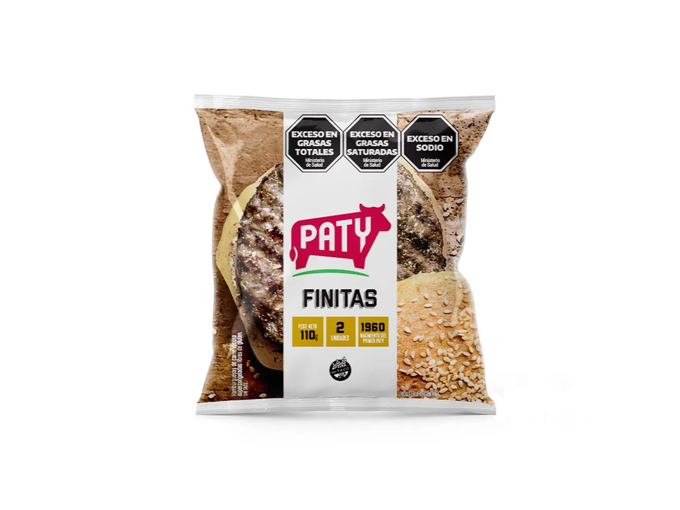 Hamburguesas Paty De Carne Finitas 2 U - 110 Gr