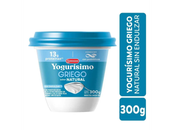 Yogur Griego Natural Sin Endulzar X 300 Grs Yogurísimo