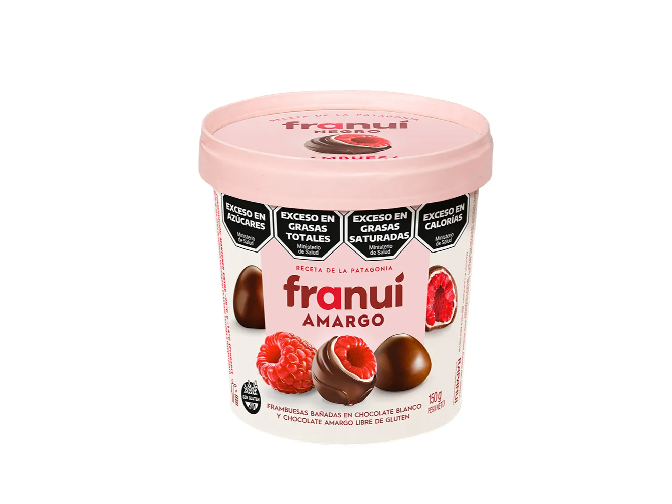 Bombón Franui De Frambuesa Black 150 Gr