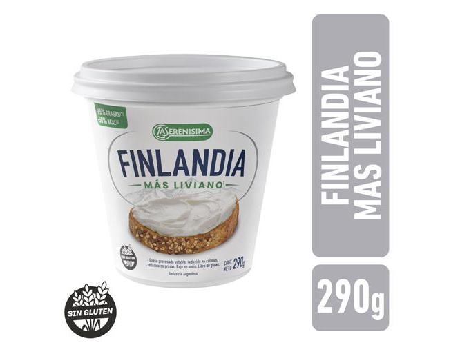 Queso Untable Finlandia  Mas Liviano 290g