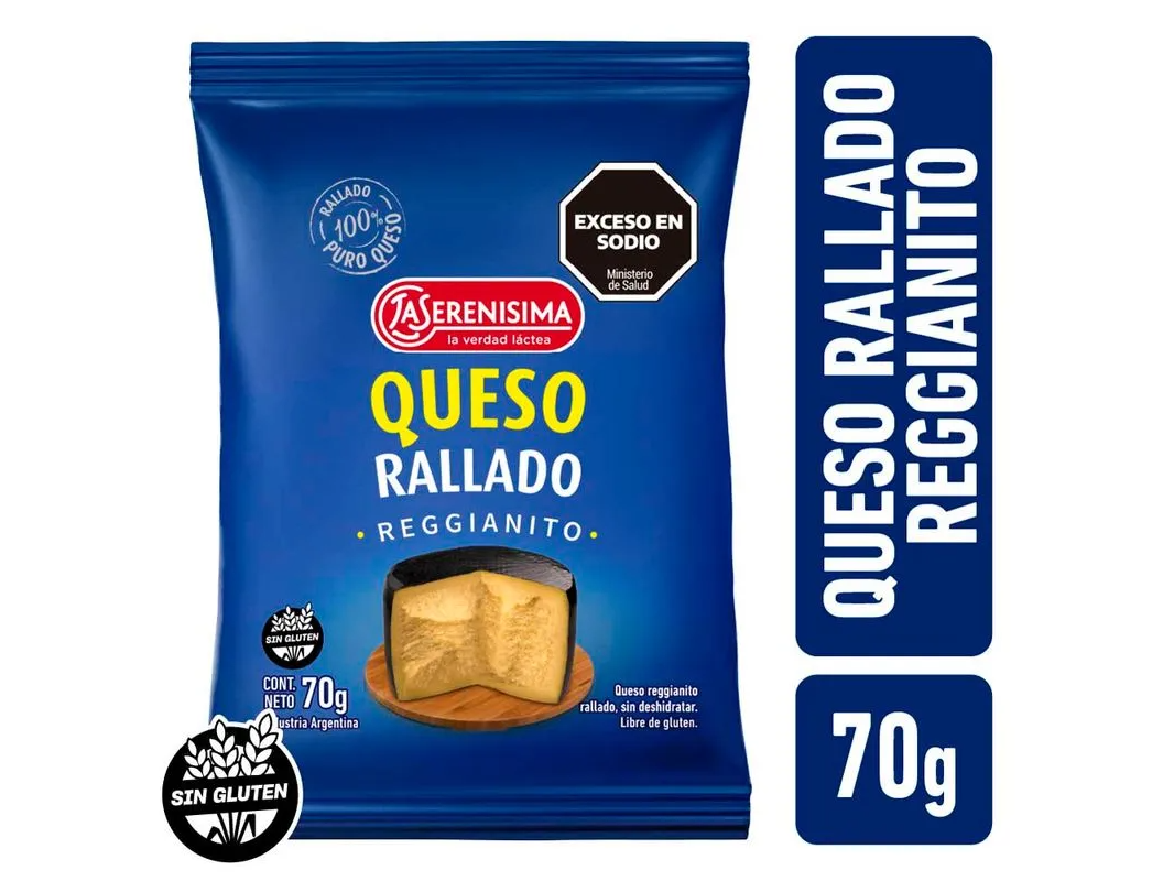 Queso Rallado La Serenísima x 70 grs