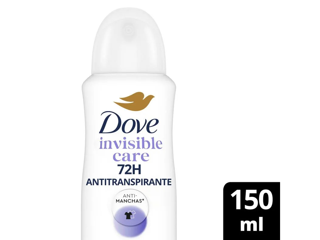 13420301069-02 13420301069-03 13420301069-04 13420301069-05 13420301069-06 13420301069-07 13420301069-08 13420301069-09 13420301069-10  Desodorante Antitranspirante Invisible Care Violeta y Fresia Blanca 150 Ml Dove