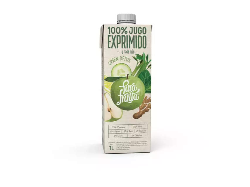 Jugo Green Detox Pura Frutta 1LT