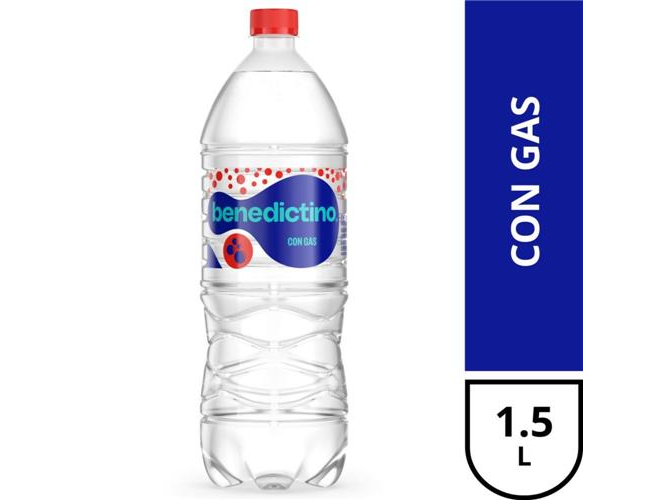 Agua Benedictino Con Gas x 1.5 Lts
