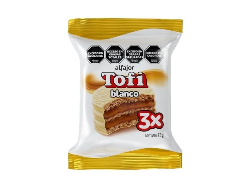 Alfajor Tofi x3 Blanco