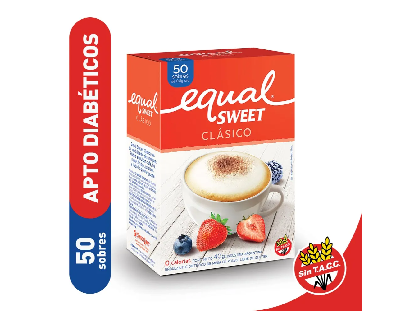 Endulzante Equalsweet En Polvo Sobres 40 Gr