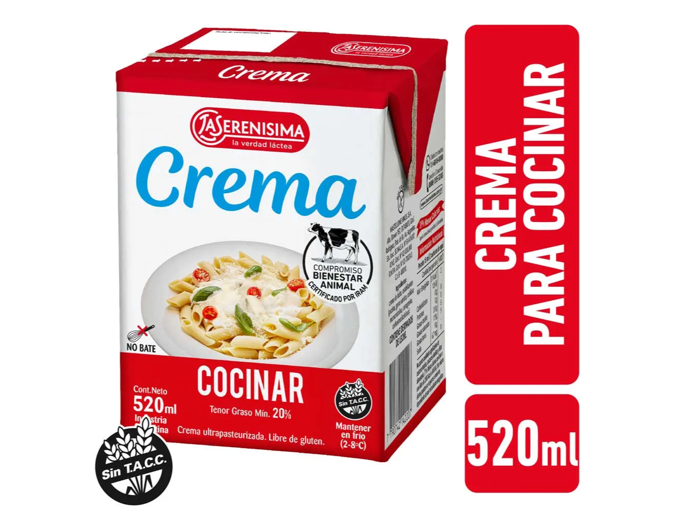 Crema La Serenisima Para Cocinar 520 Cc
