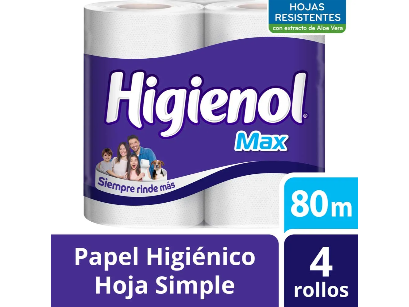 Papel Higienico Max Aloe Vera X 4 Un Higienol