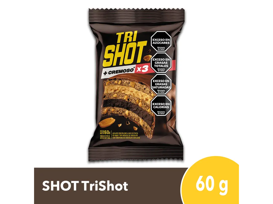 Alfajor Triple SHOT TriShot 60g