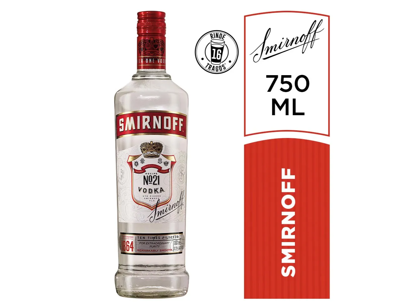 Vodka Smirnoff 750 Ml