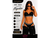 Conjunto de algodón con elástico de lurex, corpiño taza soft con push up. Cola less. Art 3023