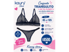 Conjunto triangulito de tul plumeti y lurex con colaless regulable. Art 1080