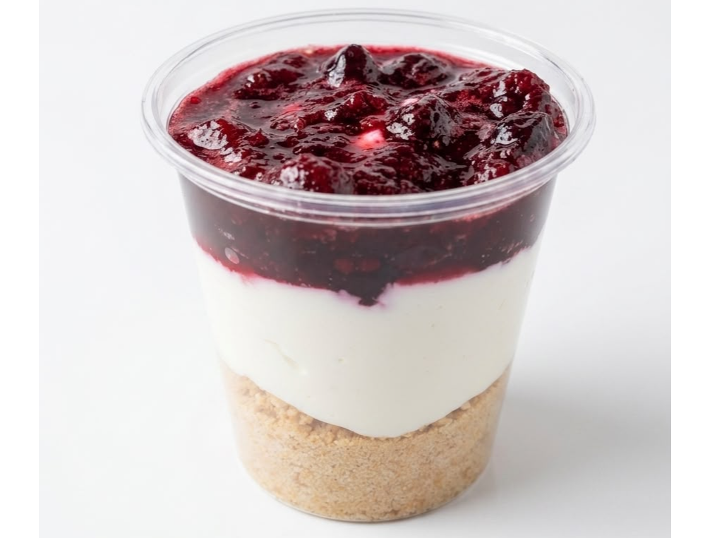 Shot Cheescake de frutos rojos