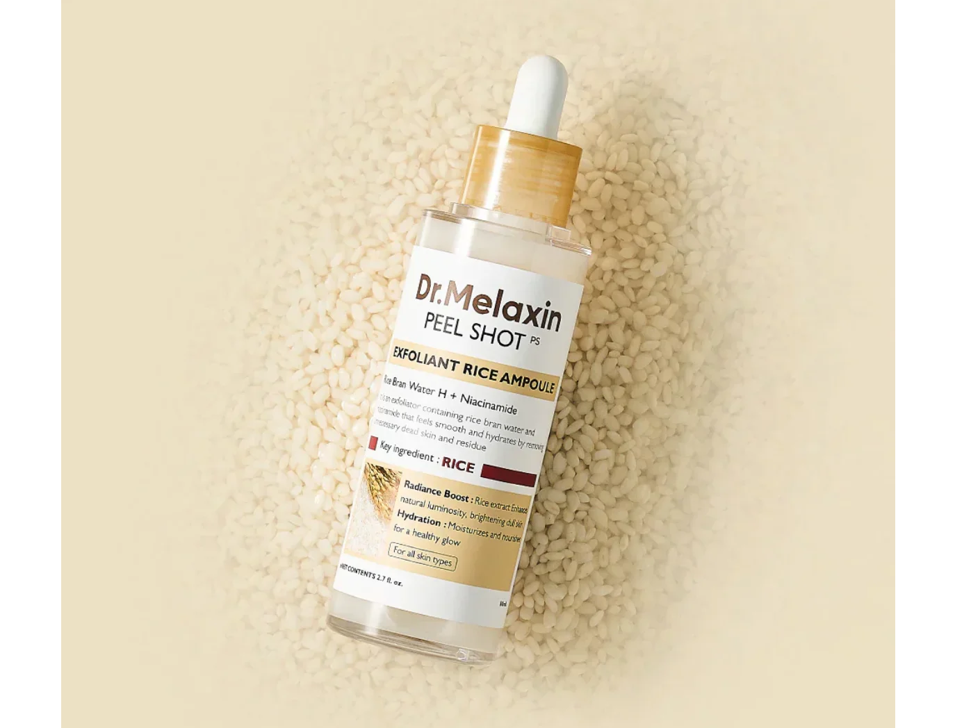 Dr.Melaxin - Ampolla Exfoliante Peel Shot Exfoliant Black Rice Ampoule