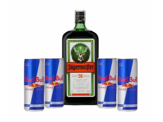 Jagermeister + 4 Red Bull