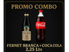 Fernet branca 750 + coca 2.25
