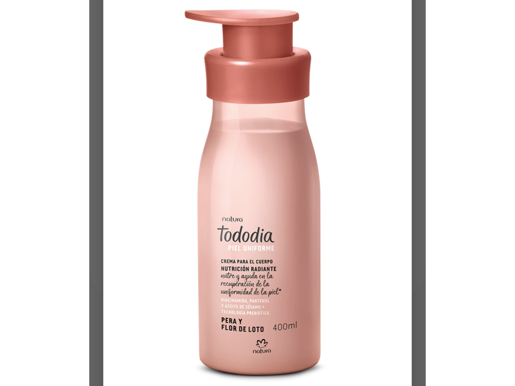 Crema pera y flor de loto