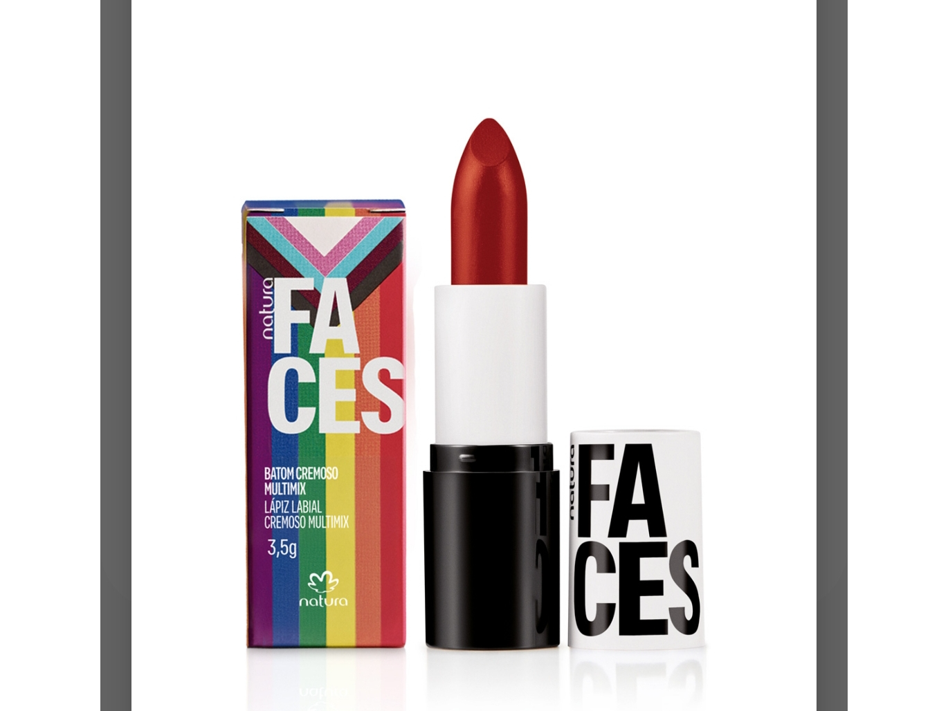 Labial faces Vermelho