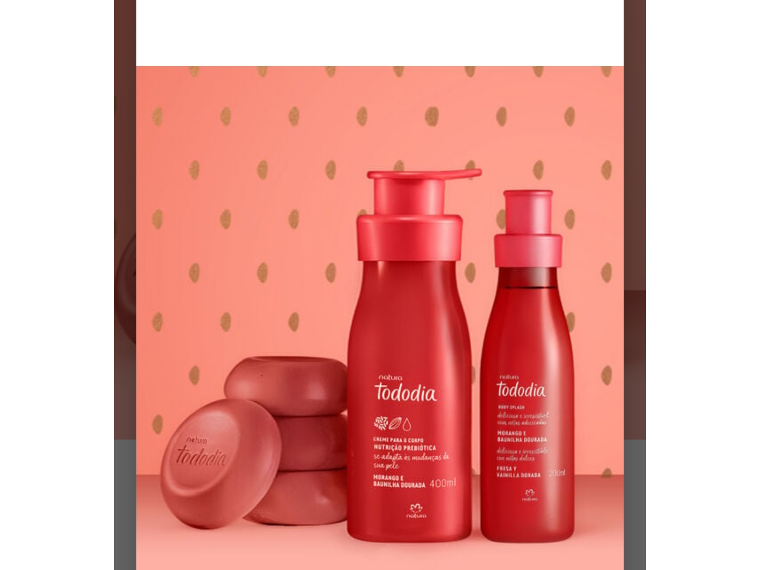 Kit fresa y vainilla dorada