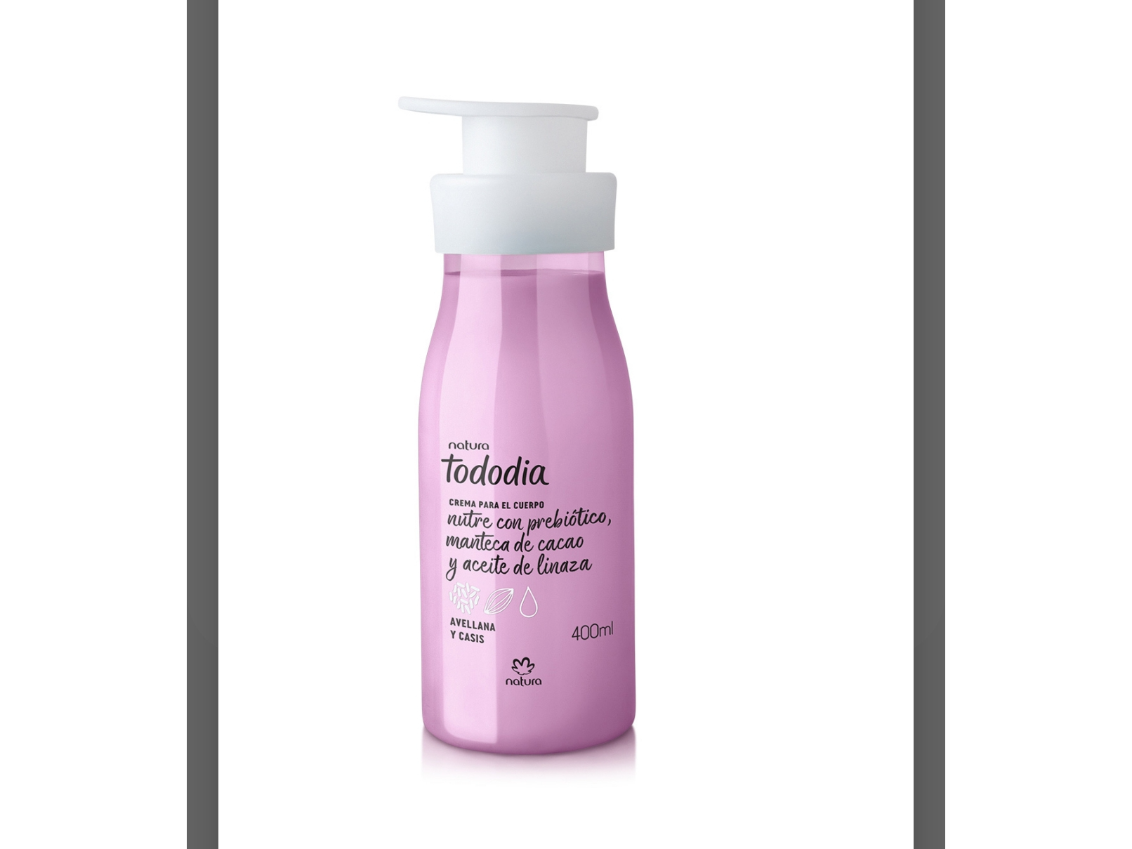 Crema avellana y casis