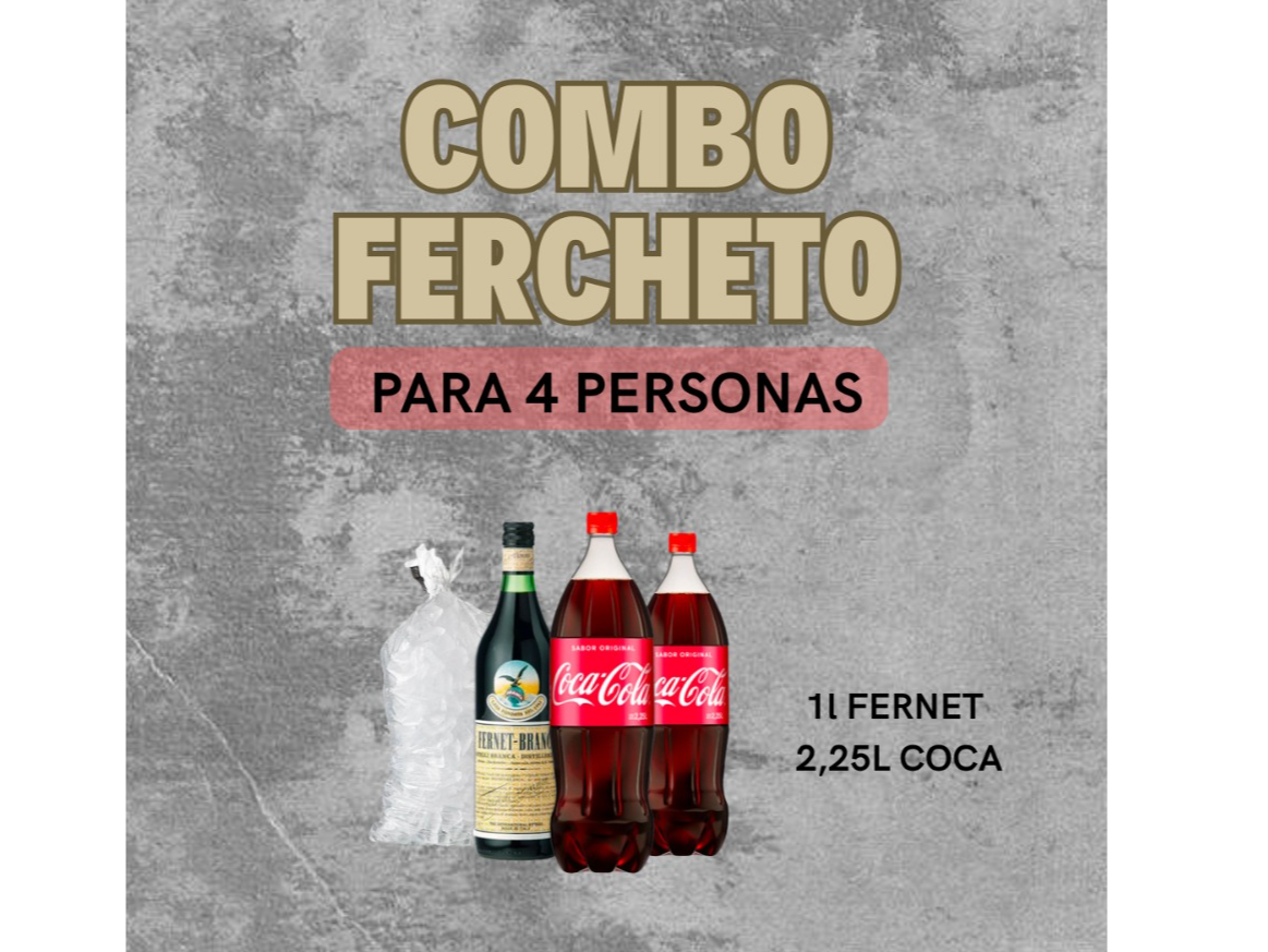 Combo Fernet 1L(4 personas)