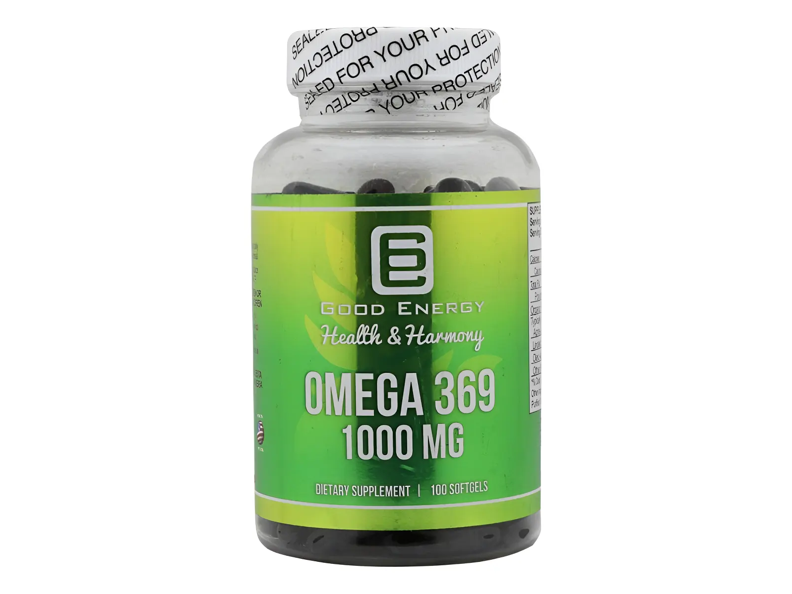 Omega 3 6 9 Good Energy 100 Gel Caps. Usa. Sin Sabor