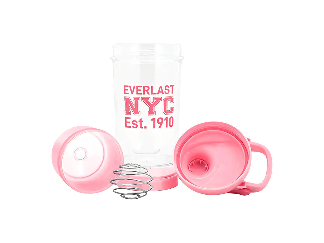 Shaker Everlast 500 Ml Con Bola Mezcladora Color Rosa