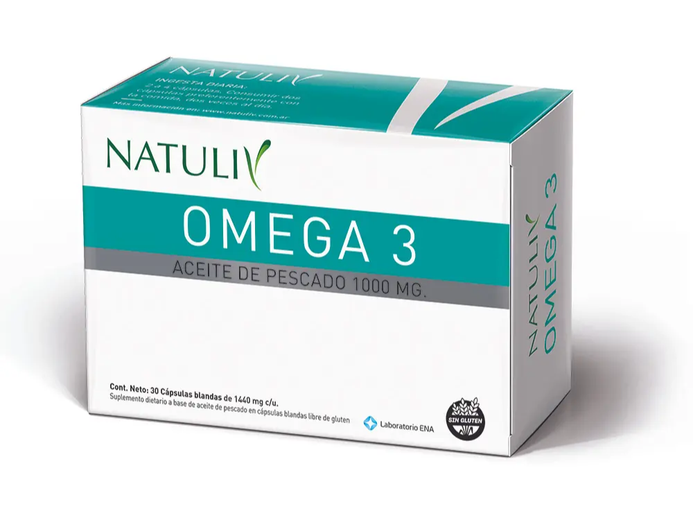 Omega 3 Aceite de Pescado 1000 Mg Natuliv x 30 Caps.