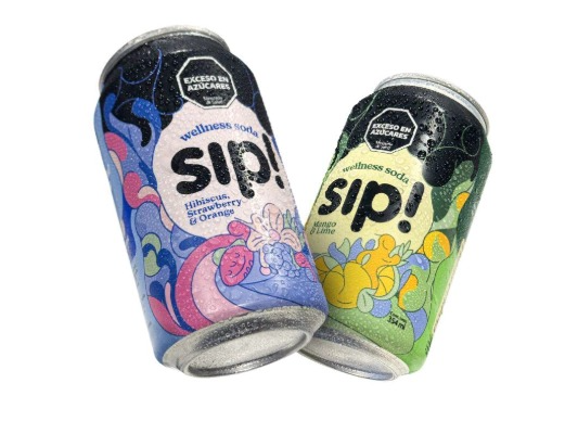 WELLNESS SODA SIP HIBISCUS, FRUTILLA Y NARANJA - LATA - 354ml