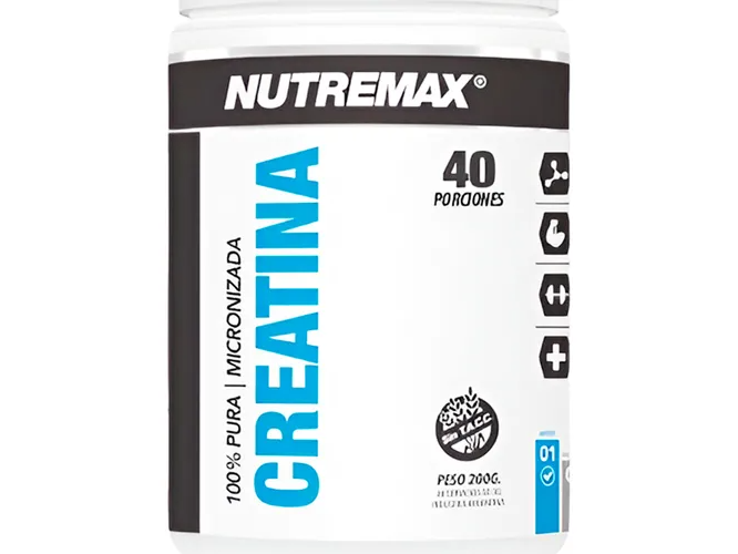 Nutremax 200g Suplemento En Polvo Creatina Micronizada En Pote
