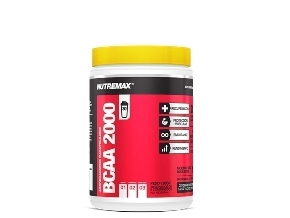 BCAA 2000 NUTREMAX - 120 COMPRIMIDOS