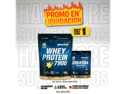 WHEY 7900 1KG + CREATINA 250 GR GENTECH