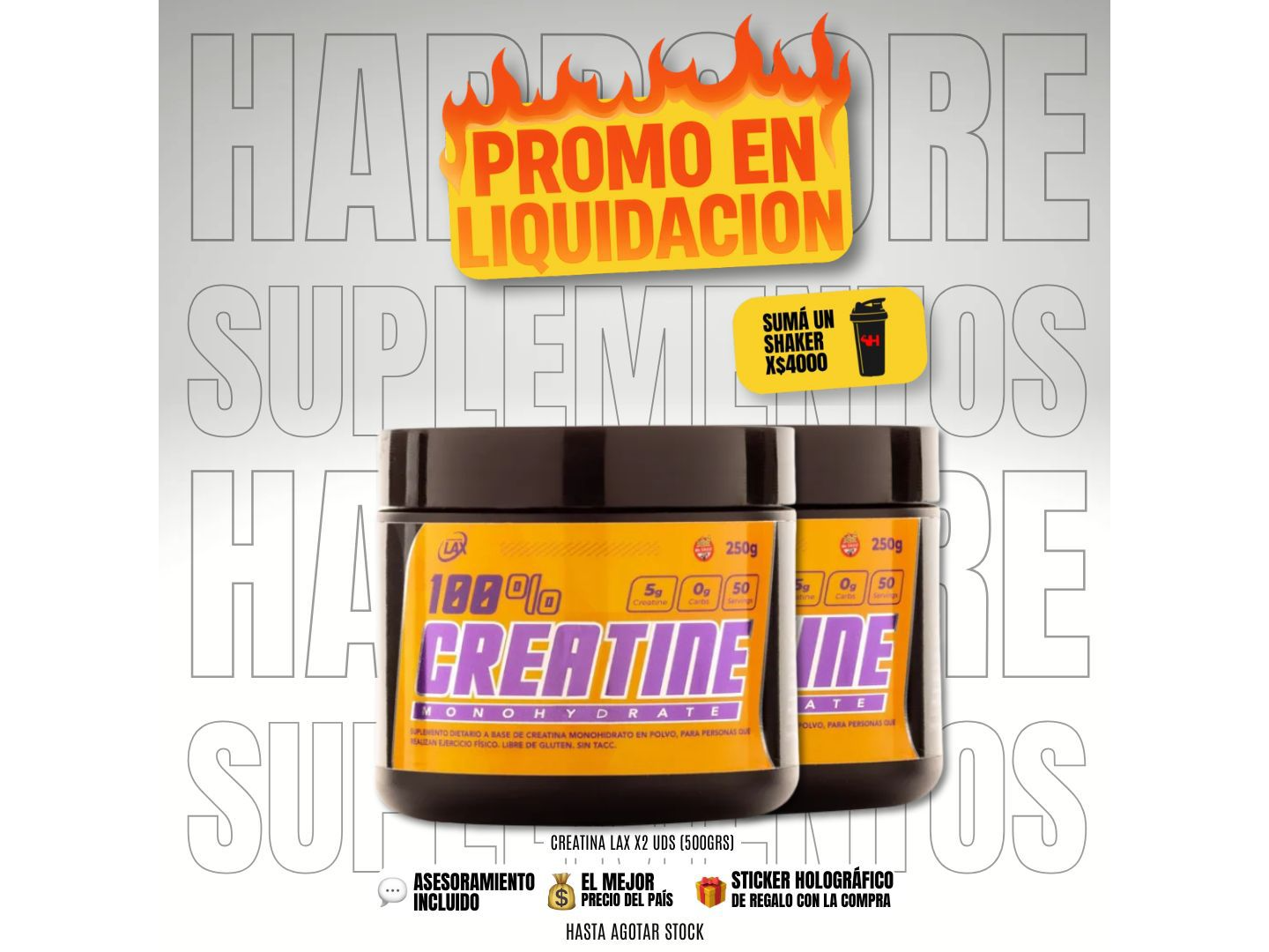 CREATINA LAX X2 (500 GR)