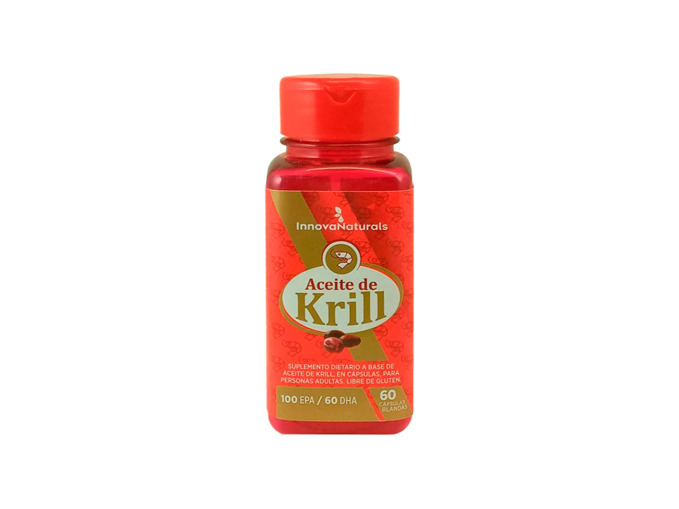 Innovanaturals Aceite De Krill 60 Cápsulas Salud Cardiovascular Sin Sabor